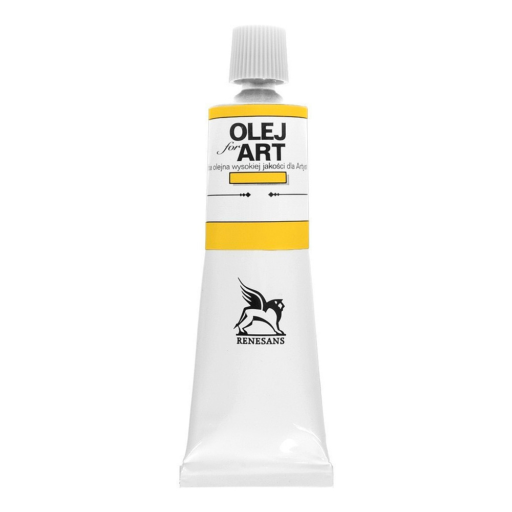Краски масляные Renesans "Oils for art", 06 желтый неаполитанский темный, 60 мл, туба