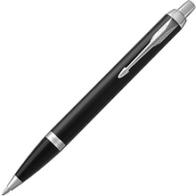 Ручка шариковая автоматическая "Parker IM Black CT", 0,7 мм, черный, серебристый, стержень синий