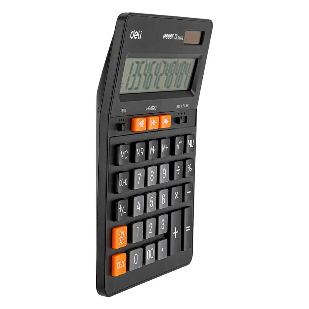 Калькулятор настольный Deli "М444", 12-разрядный, черный - 2