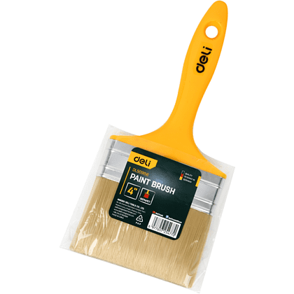 Кисть малярная Deli YS EDL509156, плоская, 4"-100 мм, смешанная щетина