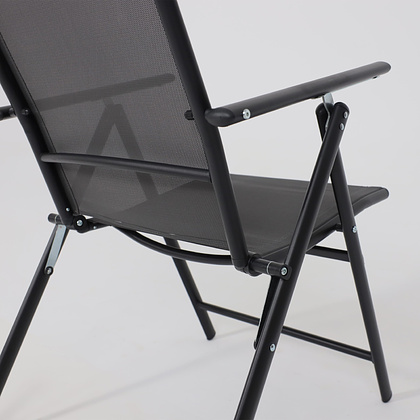 Кресло садовое AksHome CATANIA, ткань, серый, черный - 12