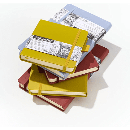 Скетчбук "Sketchmarker", 13х21 см, 140 г/м2, 80 листов, пыльный голубой - 10