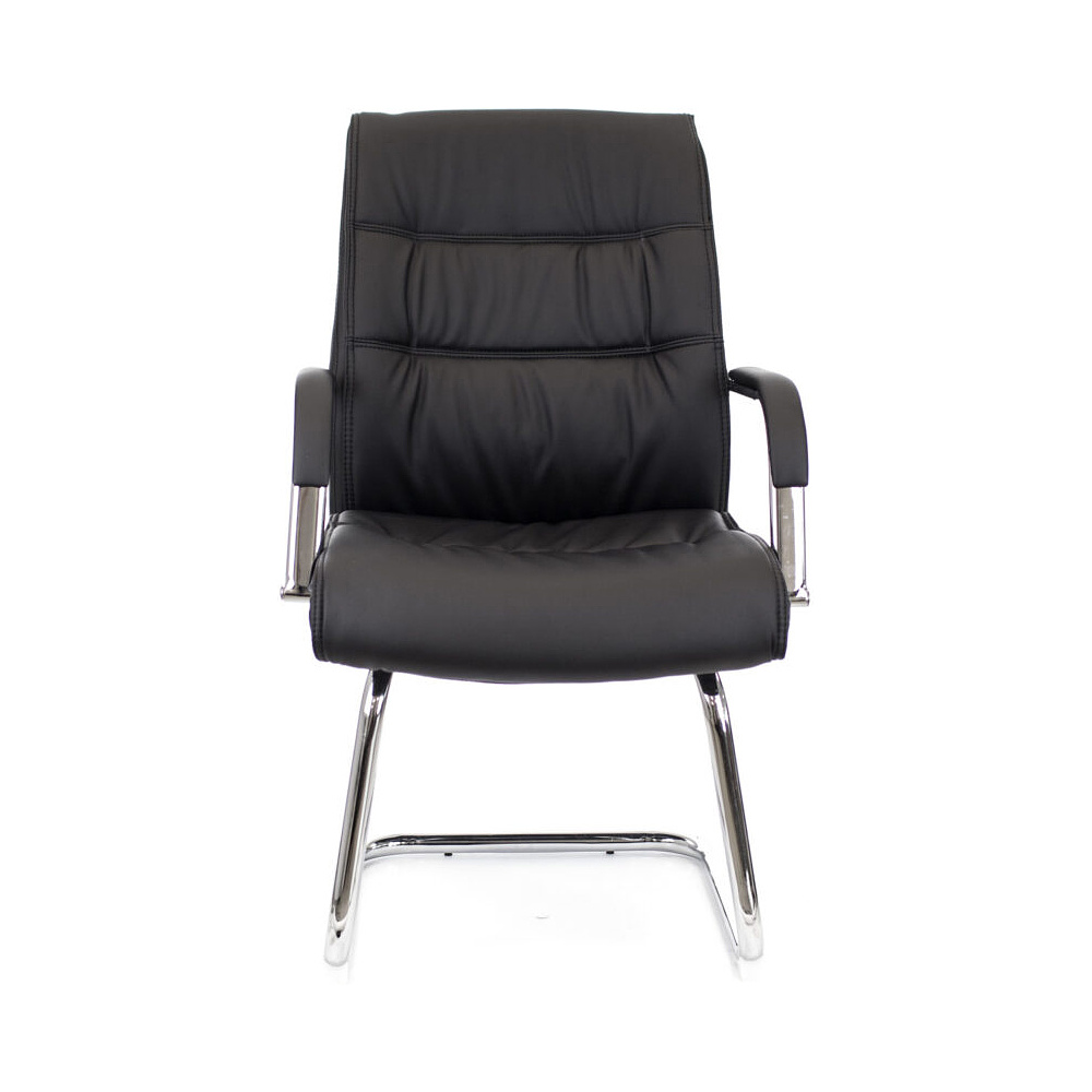 Кресло для посетителя EVERPROF BOND CF экокожа, черный   - 3