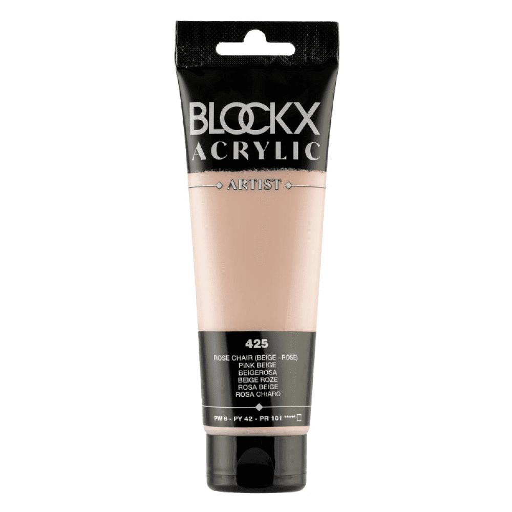 Краски акриловые "Blockx", 425 телесный розовый, 120 мл