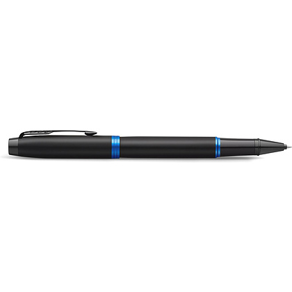 Ручка-роллер Parker "IM Vibrant Rings T315 Marine Blue PVD", 0,5 мм, черный, синий, стерж. черный - 5