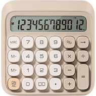 Калькулятор настольный EM36 Deli, 12-разрядный, пластик, бежевый