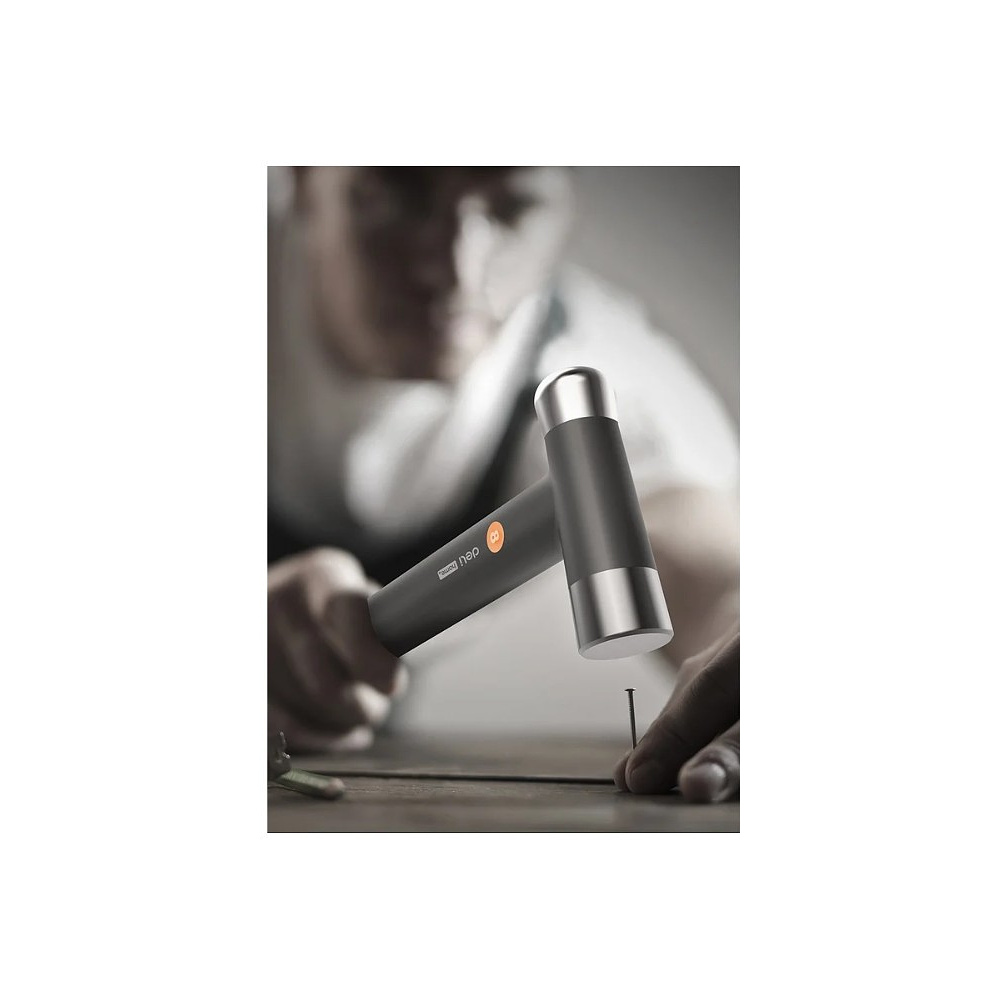 Молоток Deli HS EHT7008C, 0,25 кг, Soft Touch, оранжевый - 5