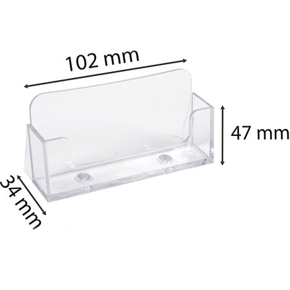 Подставка для визиток "Exacompta", 34x102x47 мм, прозрачный - 3