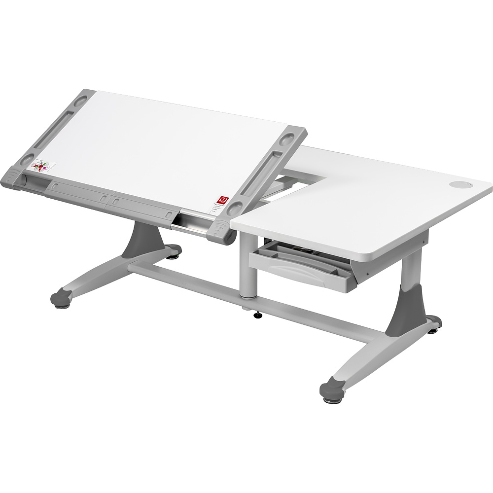 Стол Comf-Pro King Desk, 1400х765х(530-770) мм, белый, зеленый - 5