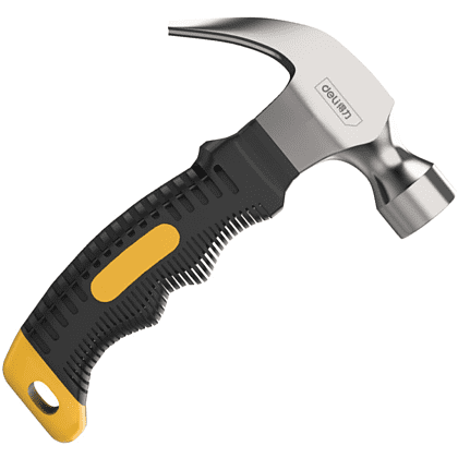 Молоток-гвоздодер Deli YS EDL441008, 0,25 кг, фибергласовая рукоятка - 2