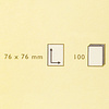 Бумага для заметок "Quick Notes", 76x76 мм, 100 листов, желтый - 2