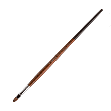 Кисть "Escoda Versatil Brush L/H", синтетика, темно-коричневый, плоская, №10