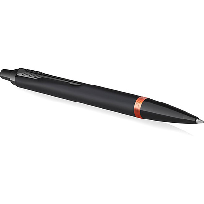 Ручка шариковая автоматическая Parker "IM Vibrant Rings K315", 0,7 мм, черный, оранжевый, стерж. синий - 3