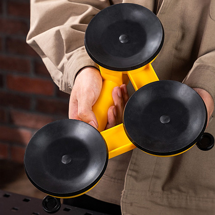 Стеклодомкрат Deli YS EDL-XP23, тройной, до 120 кг, желтый - 7