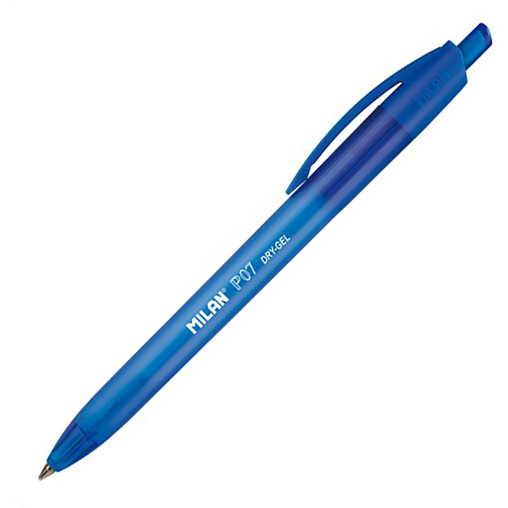 Ручка гелевая "P07 Dry-Gel", 0.7 мм, ассорти, стерж. синий