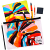 Папка для тетрадей "Abstract", 185х250 мм, на молнии, пластик, разноцветный - 2