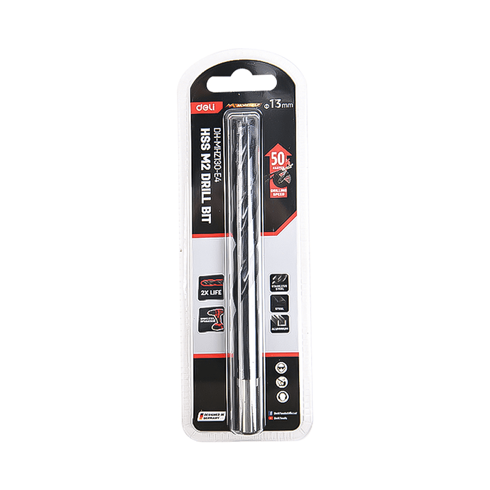 Сверло по металлу Deli RS EDH-MHZ130-E4, 13.0 мм, DIN 338, HSS-TiN - 2