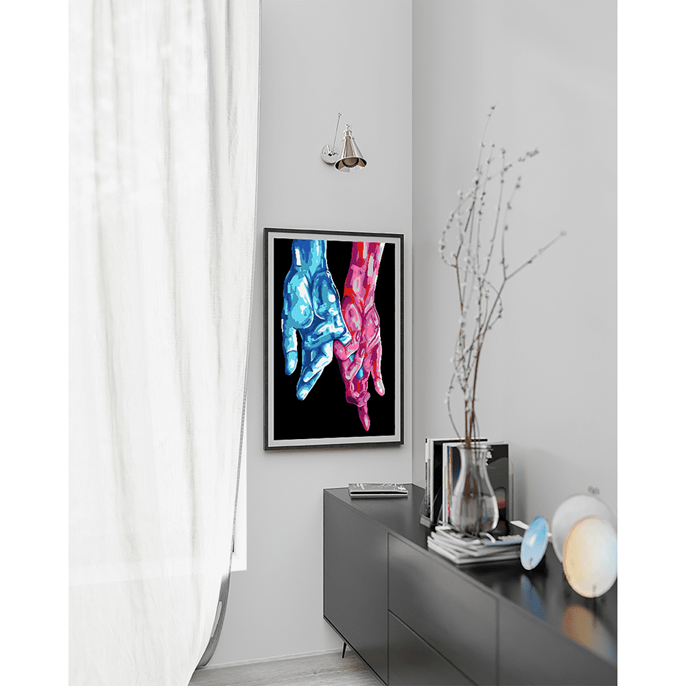 Картина по номерам "Руки" - 3