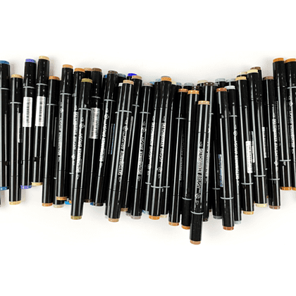 Маркер перманентный двусторонний "Sketchmarker Brush", BR50 темно-коричневый - 4