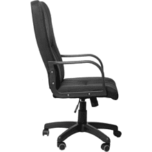 Кресло для руководителя ПМК KS Эксперт PL ткань, черный, пластик