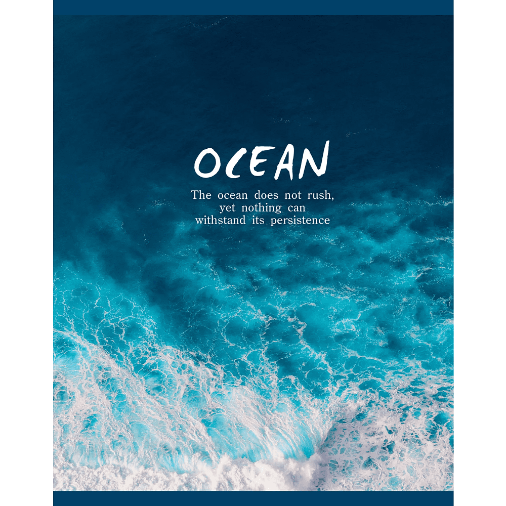 Тетрадь "Ocean", А5, 48 листов, клетка, синий - 3