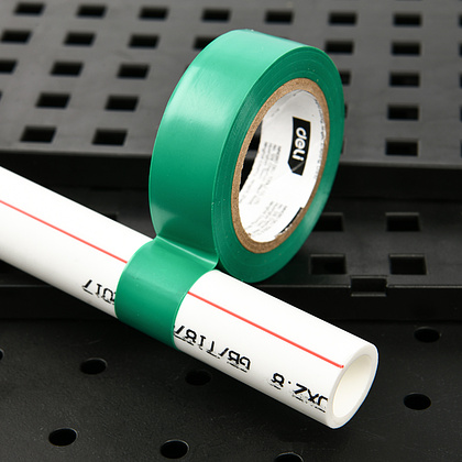 Изолента ПВХ Deli YS EDL5266, зеленая, 18 мм x 10 м, 130 мкм - 2