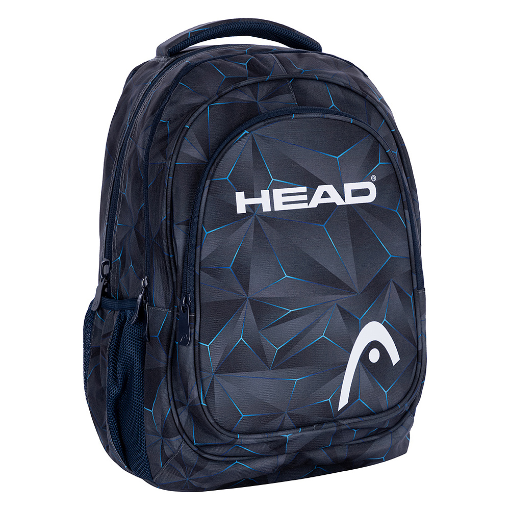 Рюкзак молодежный "Head 3D blue", чёрный