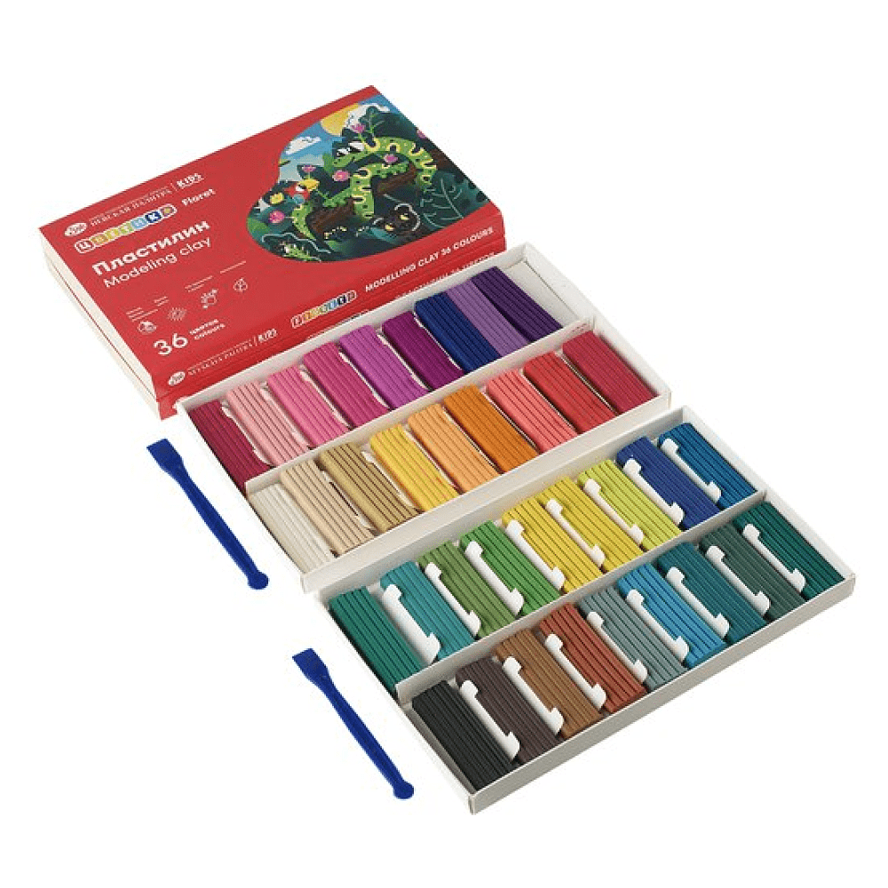 Пластилин "Цветик", 36 цветов - 2