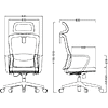 Кресло для руководителя SitZone U-060A, сетка, ткань, черный, - 30% - 5