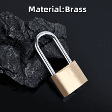 Замок навесной Deli YS EDL508506 60 мм, автомат, 3 ключа, защита от влаги