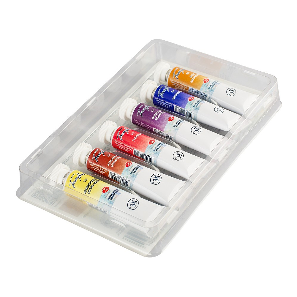 Краски акварельные "Белые ночи оттенки кожи", набор 6 цветов, тубы - 5