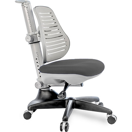 Кресло детское Comf-Pro С3 317 Chair, пластик, ткань, серый, пластик, корпус черный, серый, с чехлом салатовым