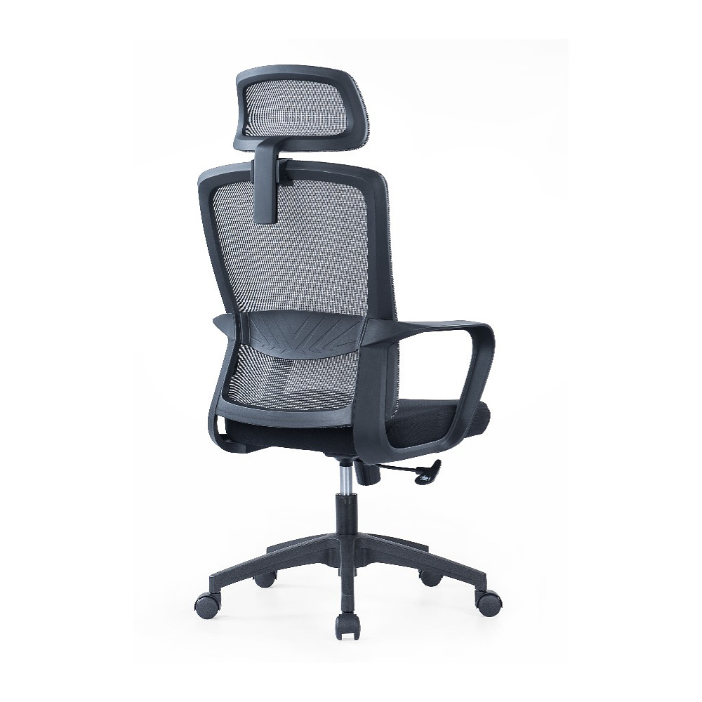 Кресло компьютерное SitZone U-060A, сетка, ткань, черный, пластик - 5