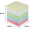 Бумага для заметок "Attache Economy", 90x90x90 мм, ассорти - 3
