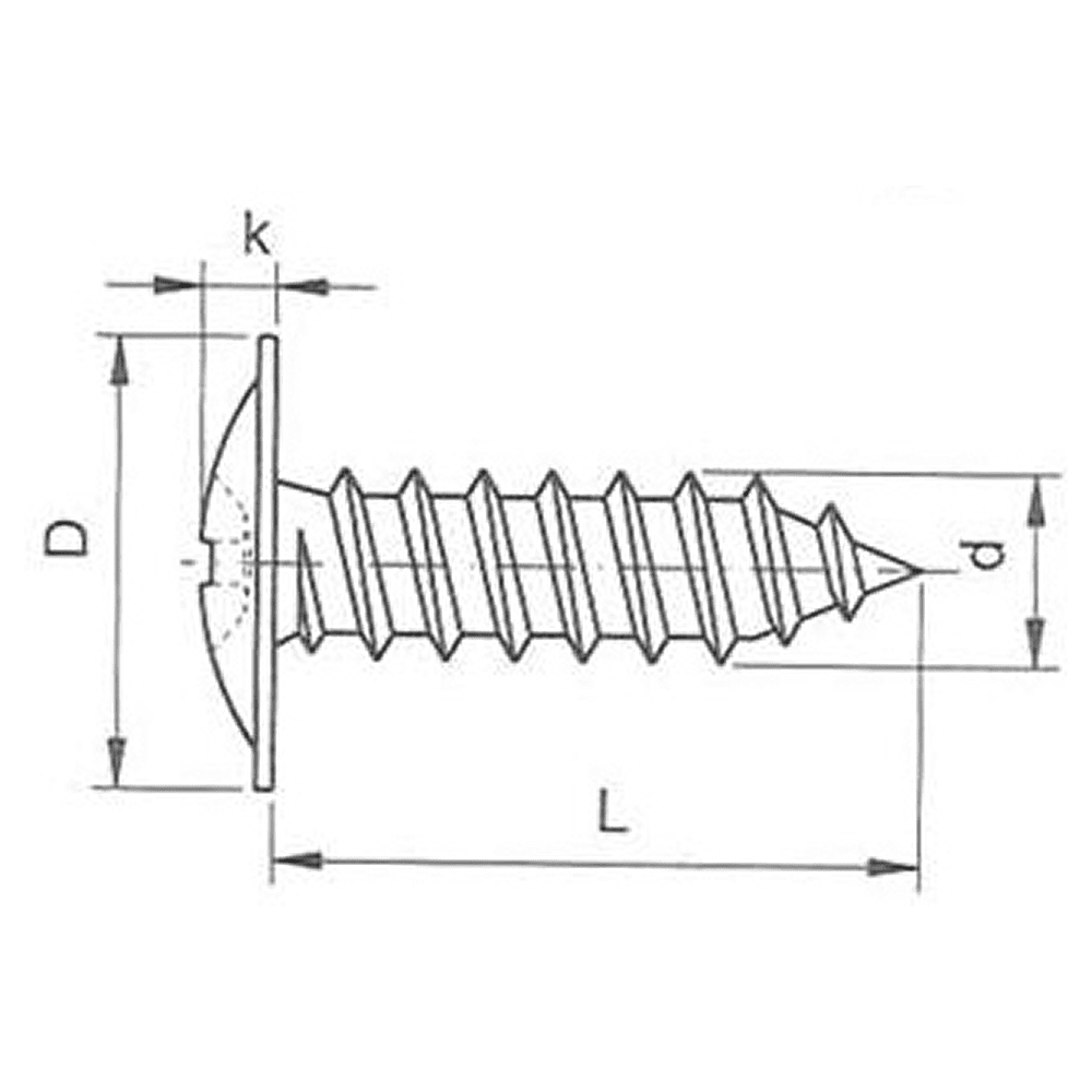 Саморез 4.2х13 мм с прессшайбой, цинк, 1000 шт, - 2