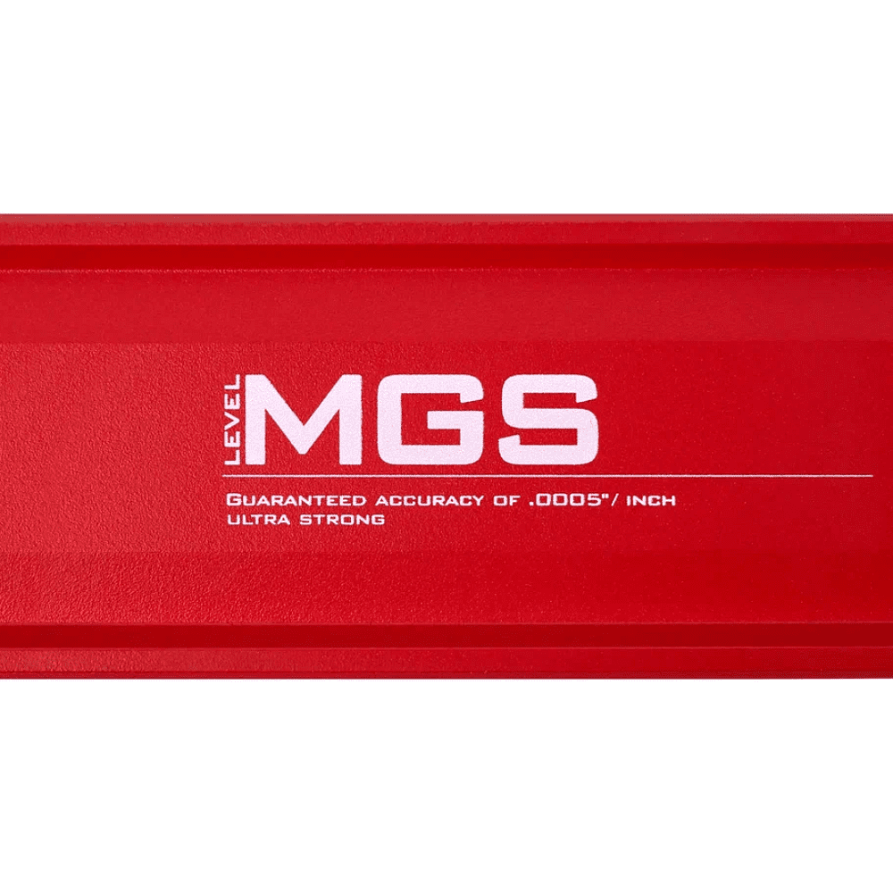 Уровень брусковый MGS 700915, 1000 мм, 3 глазка, зеркальный глазок, ухват, магнит - 2