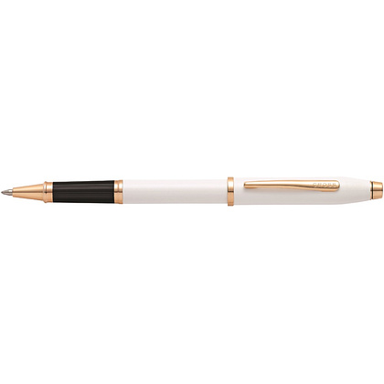 Ручка роллер "Century II Pearlescent White Lacquer", 0,7 мм, жемчужный, розовое золото, стерж. черный - 2