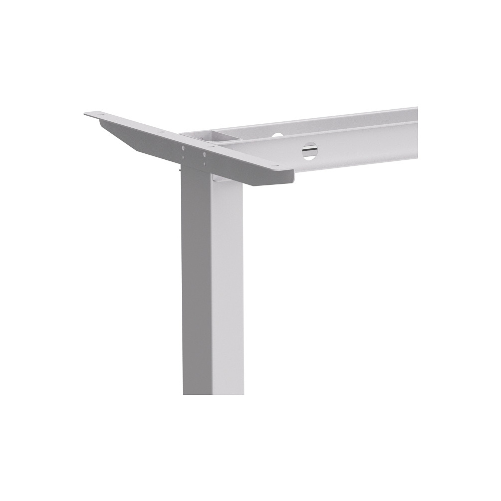 Стол с электроприводом WellDesk Basic 1200x675х18 белый/дуб стирлинг (9191460+9197777) - 6