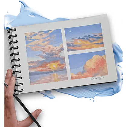 Краски гуашевые "Himi Jelly Cup. Pastel colors", 18 цветов, кювета, фиолетовый футляр - 3