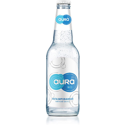 Вода питьевая "Aura", негазированная, 0.33 л
