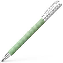 Ручка шариковая автоматическая "Faber-Castell Ambition OpArt Mint Green", 0.7 мм, мятный, стерж. черный