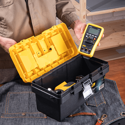 Ящик для инструмента Deli "EDL-TC240", 360х190х180 мм, пластмасса  - 3