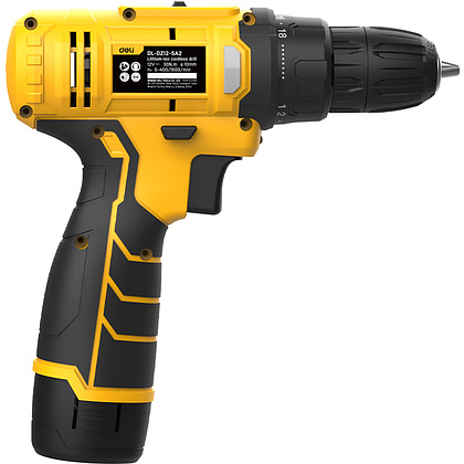 Аккумуляторная дрель-шуруповерт Deli YS EDL-DZ12-5A2 12 В, 30 Нм, 1 АКБ, 2 Ач, кейс - 6