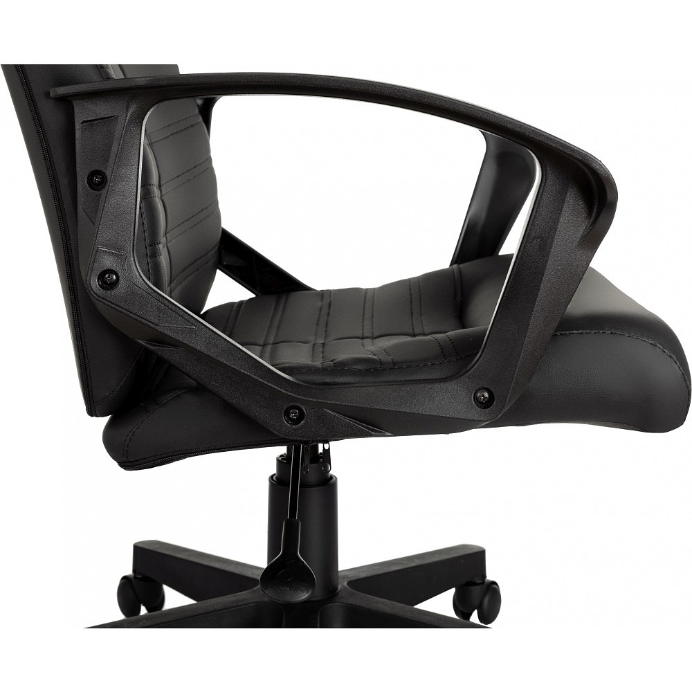Кресло для руководителя Бюрократ "CH-480LT", экокожа, пластик, черный - 7