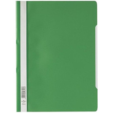 Папка-скоросшиватель с прозрачной обложкой "Durable", A4, зеленый