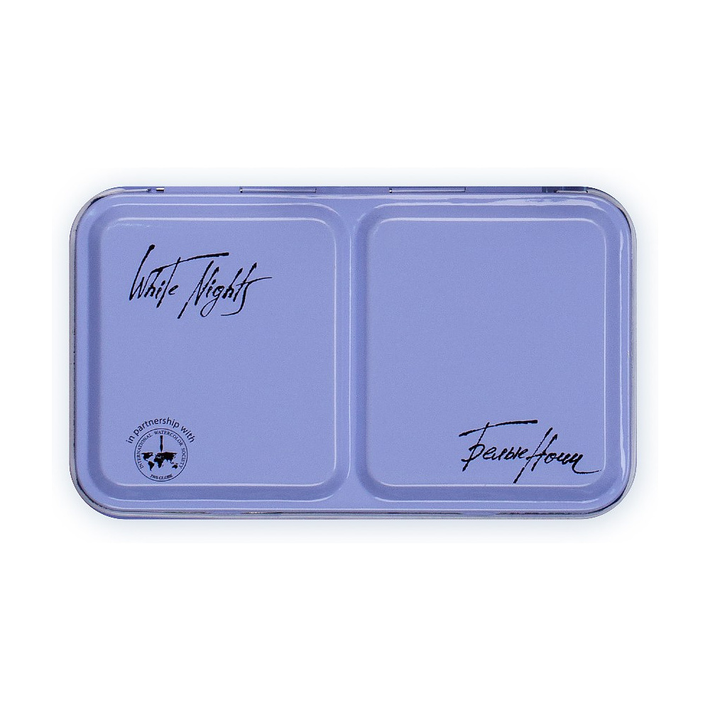 Краски акварельные "Белые ночи", набор 12 цветов, кюветы, метал. пенал - 2