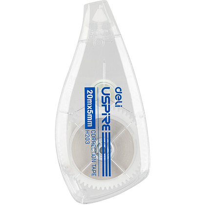 Корректор роллер "Uspire", 20х5 м/мм, белый, блистер - 2