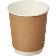 Стакан картонный, 24 шт, 250 мл, 2 слоя, крафт ECO