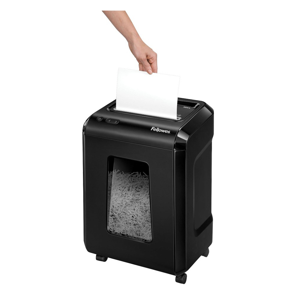 Уничтожитель Fellowes PowerShred 92Cs, DIN P-4, 4х38 мм, 18 листов., 25 литров., SafeSense - 4