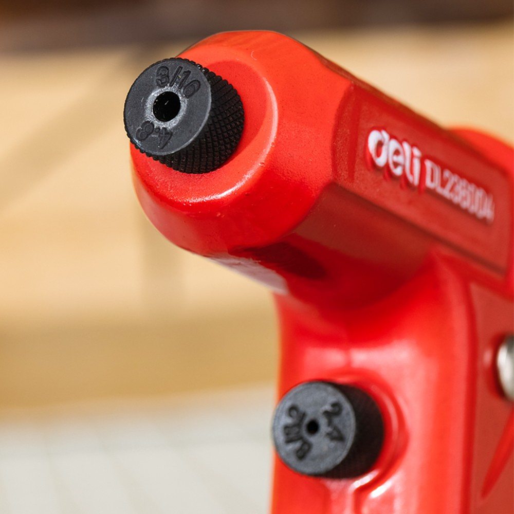 Заклепочник Deli RS EDL236004, 230 мм, 2.4-4.8 мм, красный, черный - 6